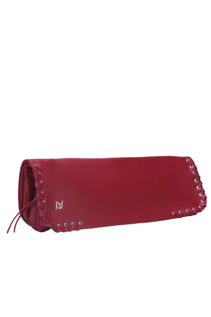 Annabelle Clutch Leather Bag Red