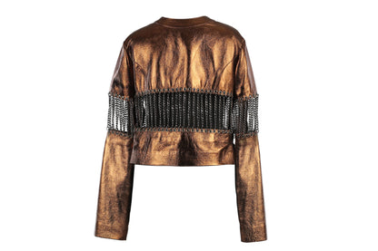 Aria Leather Jacket Copper