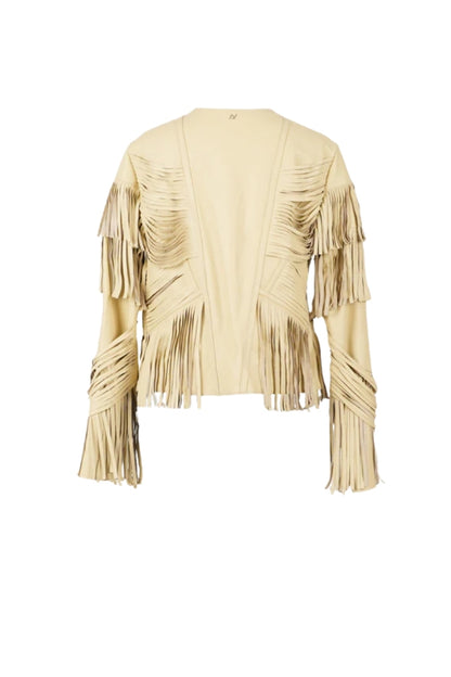 Aurora Leather Jacket Butter Yellow