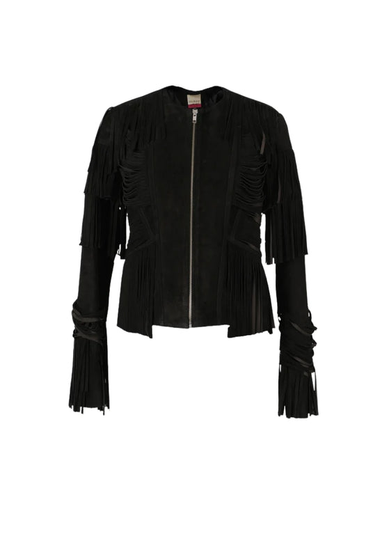 Aurora Suede Jacket Black