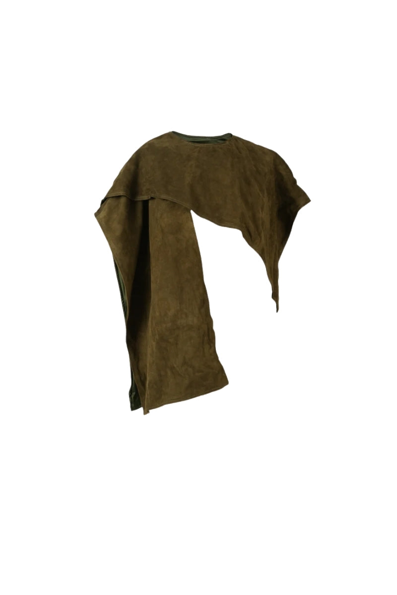Avalon Suede Cape Olive