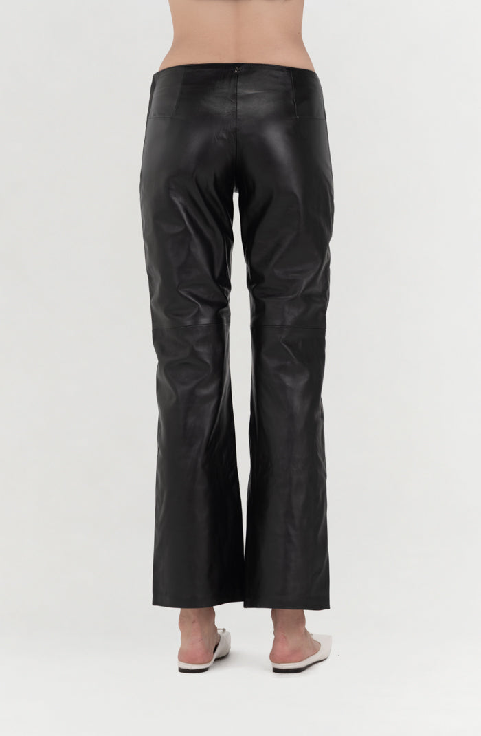 Adrian Leather Pants Black