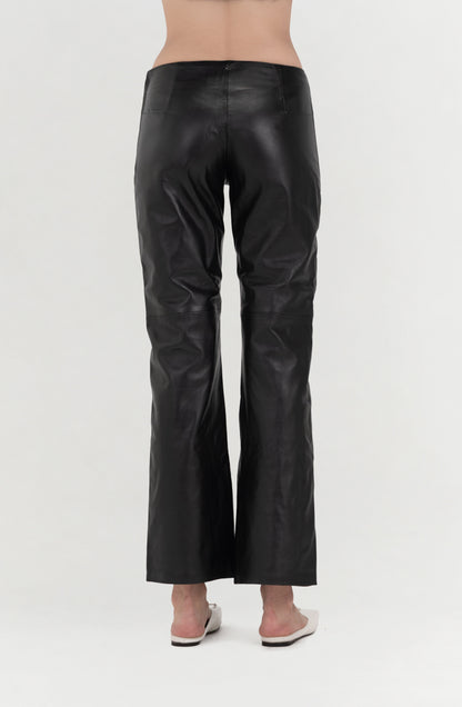 Adrian Leather Pants Black
