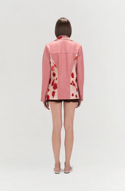 Kennedy Leather Jacket Blush Pink