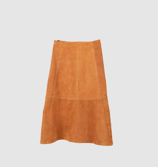 Isabelle Suede Skirt Beige