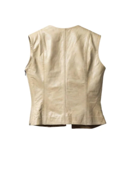 Jade Leather Top Butter Yellow
