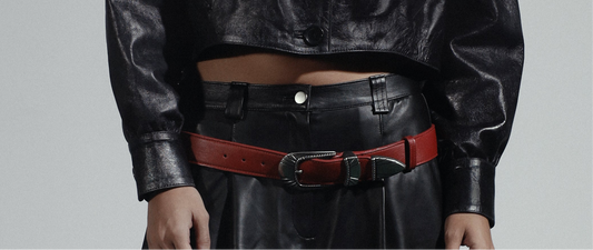 Revya Leather Belt Red
