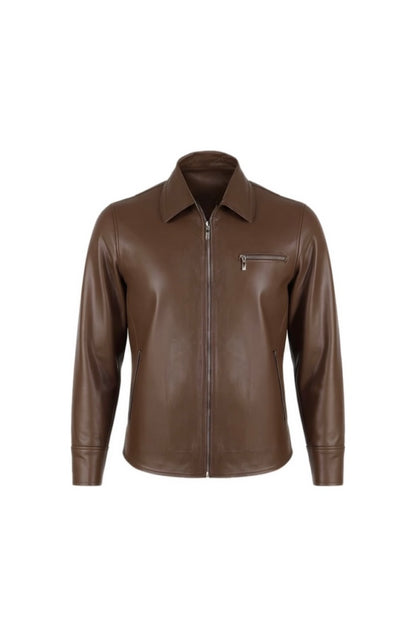 Emerson Leather Jacket Brown