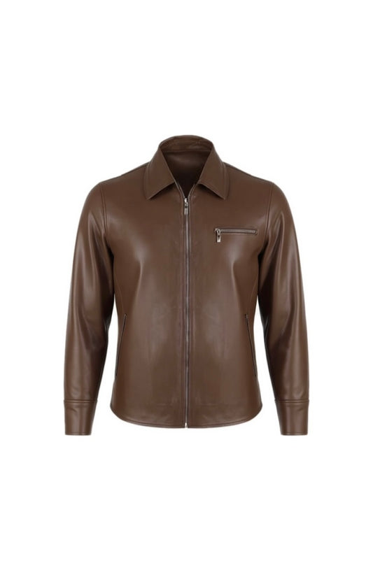 Emerson Leather Jacket Brown
