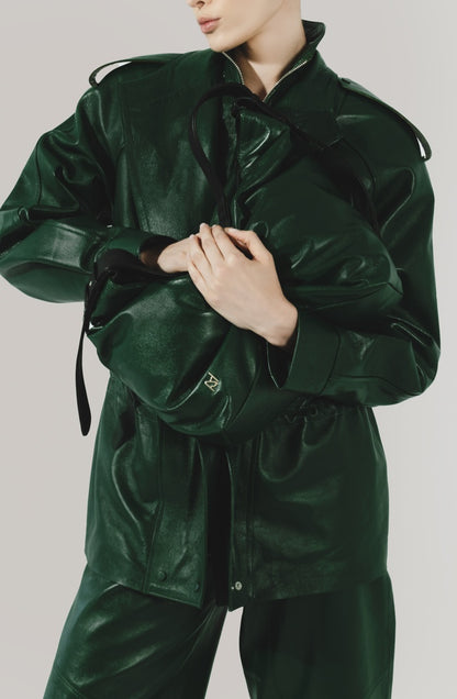 Naomi Leather Bag Olive