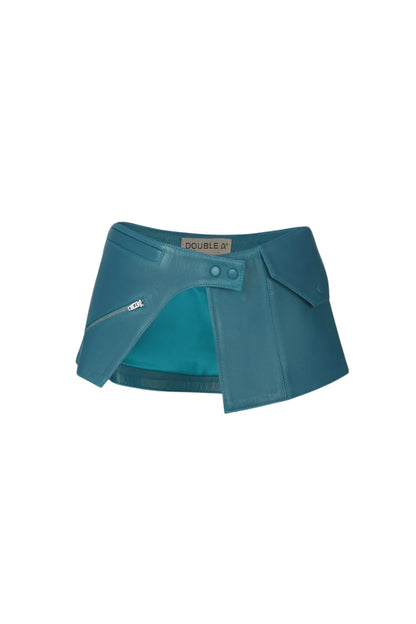 Bonnie Leather Waist Belt Creulean Blue