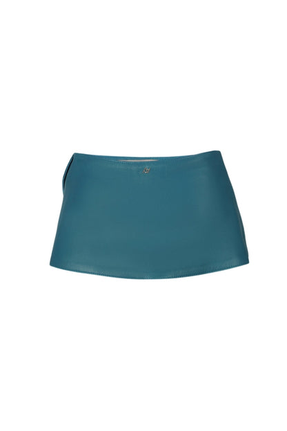 Bonnie Leather Waist Belt Creulean Blue