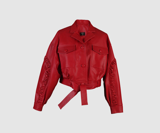 Buckthorn II Leather Jacket Red