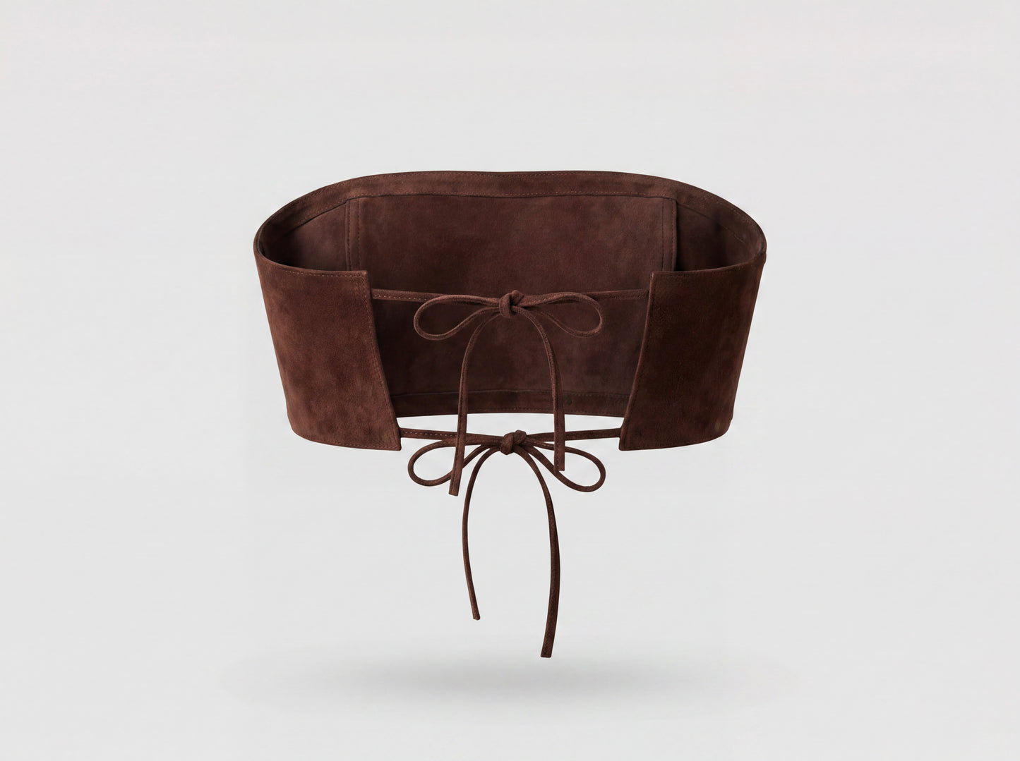 Amelia Suede Top Brown