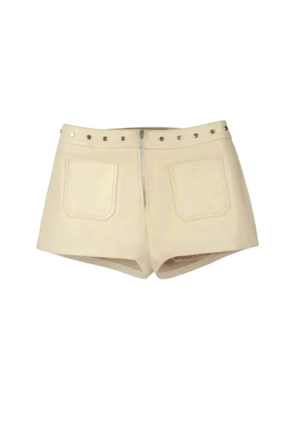 Sterling Leather Shorts Butter Yellow
