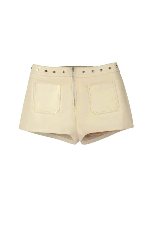 Sterling Leather Shorts Butter Yellow