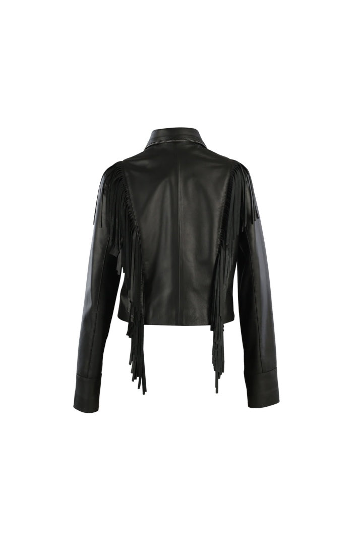 Cascade Leather Jacket Black