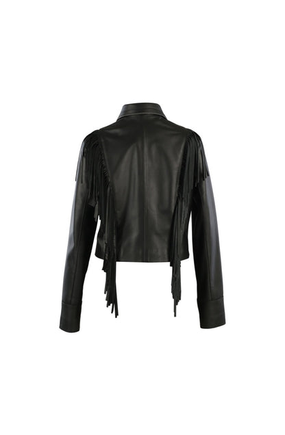 Cascade Leather Jacket Black
