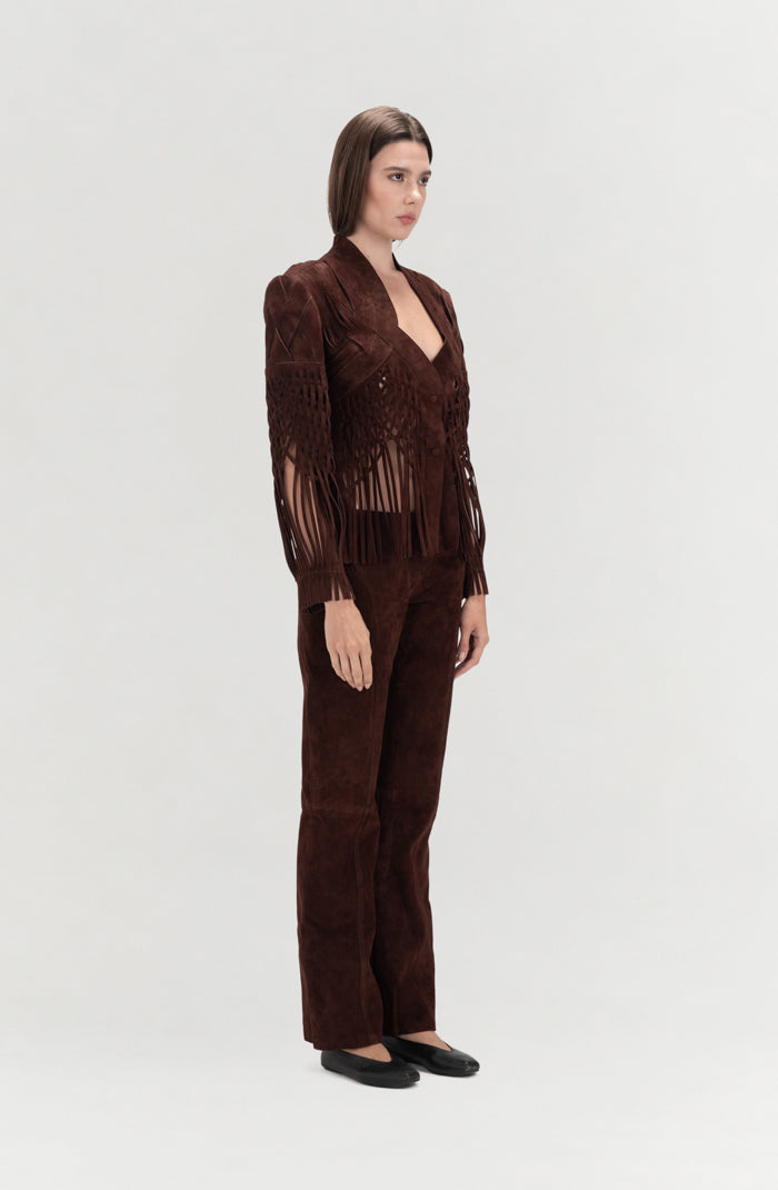 Attianna Suede Jacket Brown - Exclusively Online