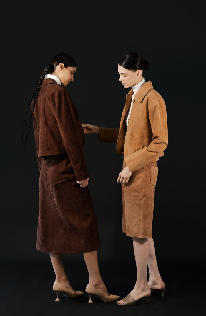 Harper Suede Jacket Brown