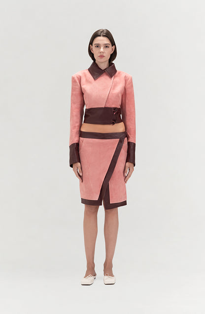 Orion Suede Jacket Pink