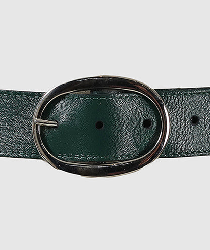 Jace Leather Belt Olive