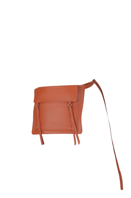 Camden Leather Waist Belt Bag Orange