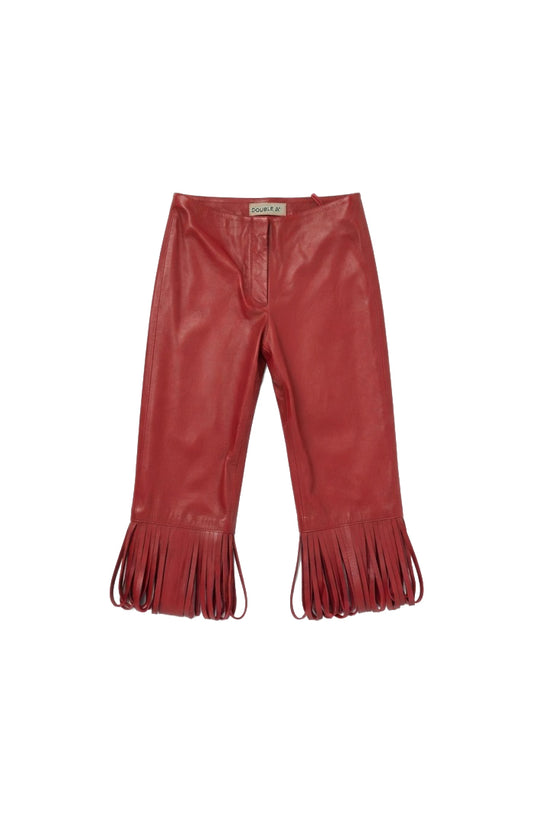 Ellie Leather Capri Red