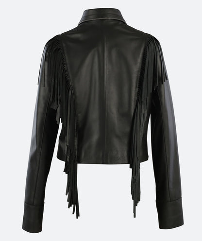 Cascade Leather Jacket Black