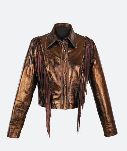 Cascade Leather Jacket Copper