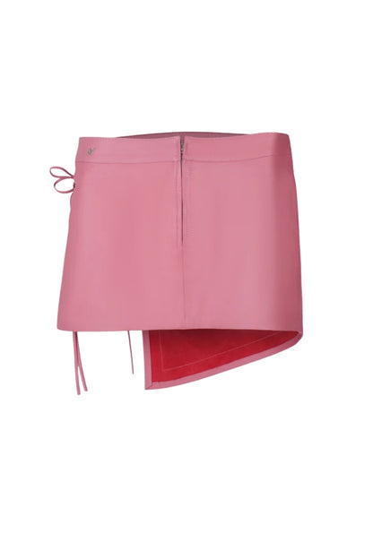 Celine Leather Skirt Blush Pink