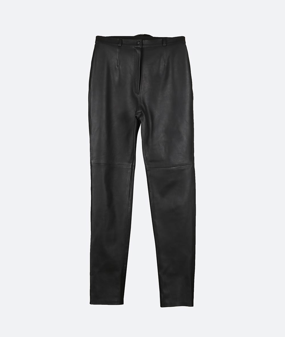 Charlie Leather Pants Black