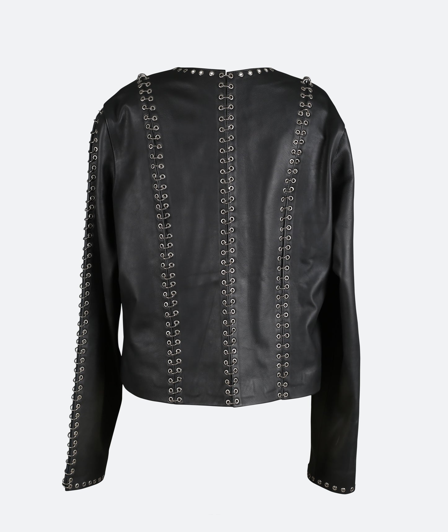 Chrome Leather Jacket Black