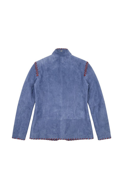 Audrey Suede Jacket Blue