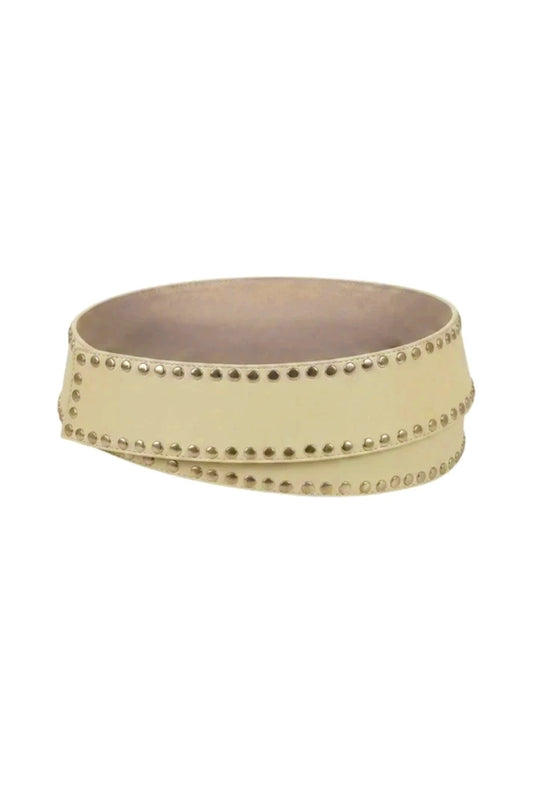 Liam Leather Belt Butter Yellow