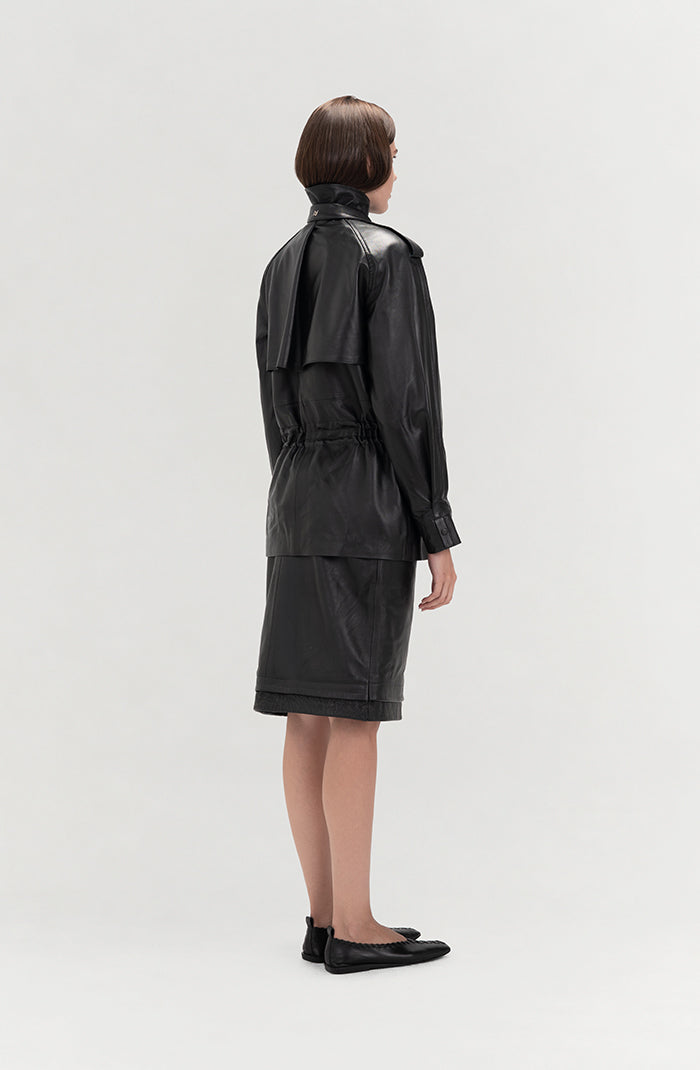 Gavin Leather Jacket Black