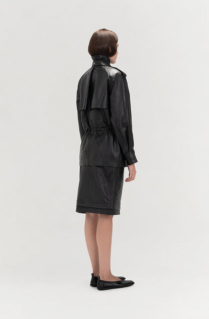 Gavin Leather Jacket Black