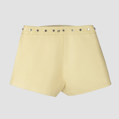 Sterling Leather Shorts Butter Yellow
