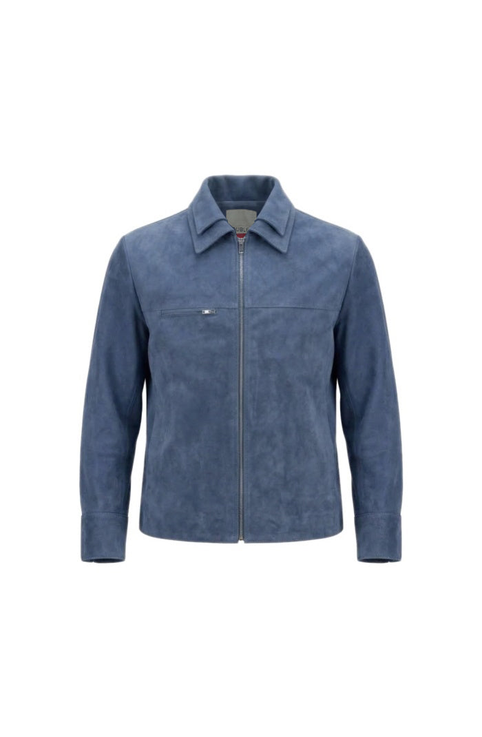 Sadie Suede Jacket Blue