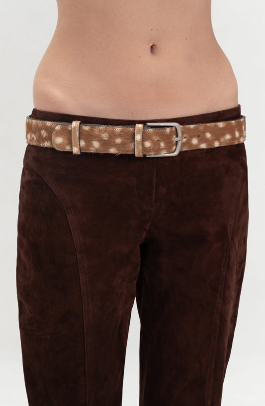 Lincoln Leather Belt Bambi Print - Limited Edition