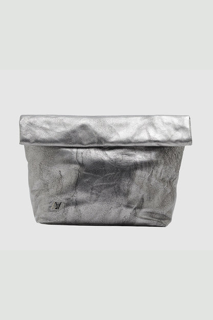 Ariana Leather Bag Washed Silver