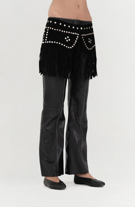 Hailey Suede Belt Black