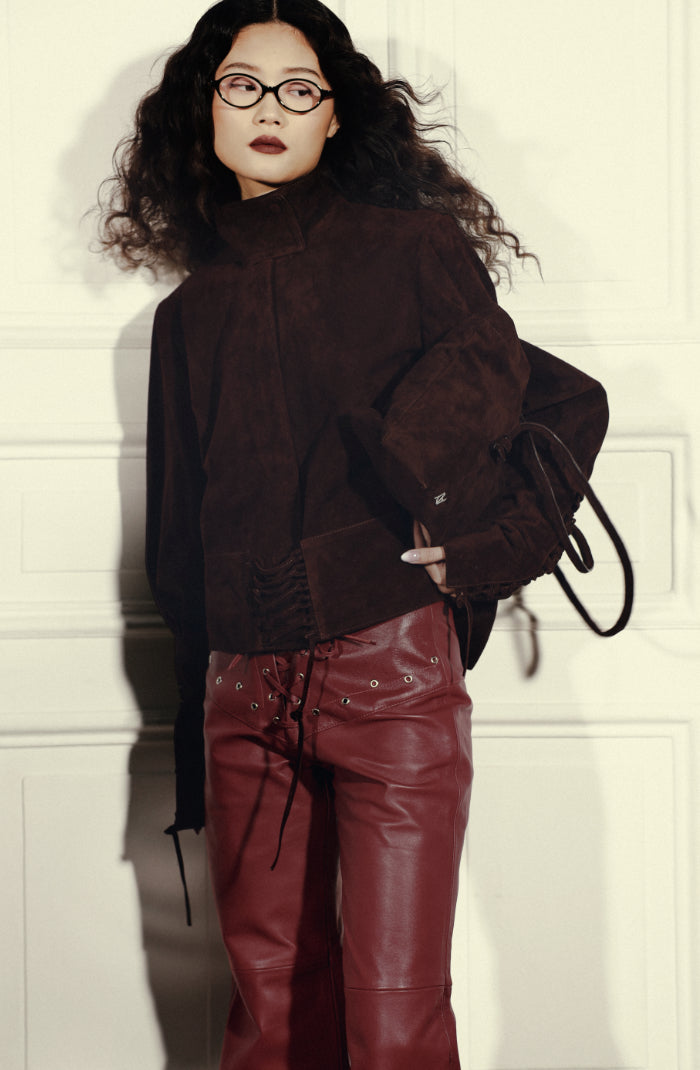 Jade Suede Jacket Brown