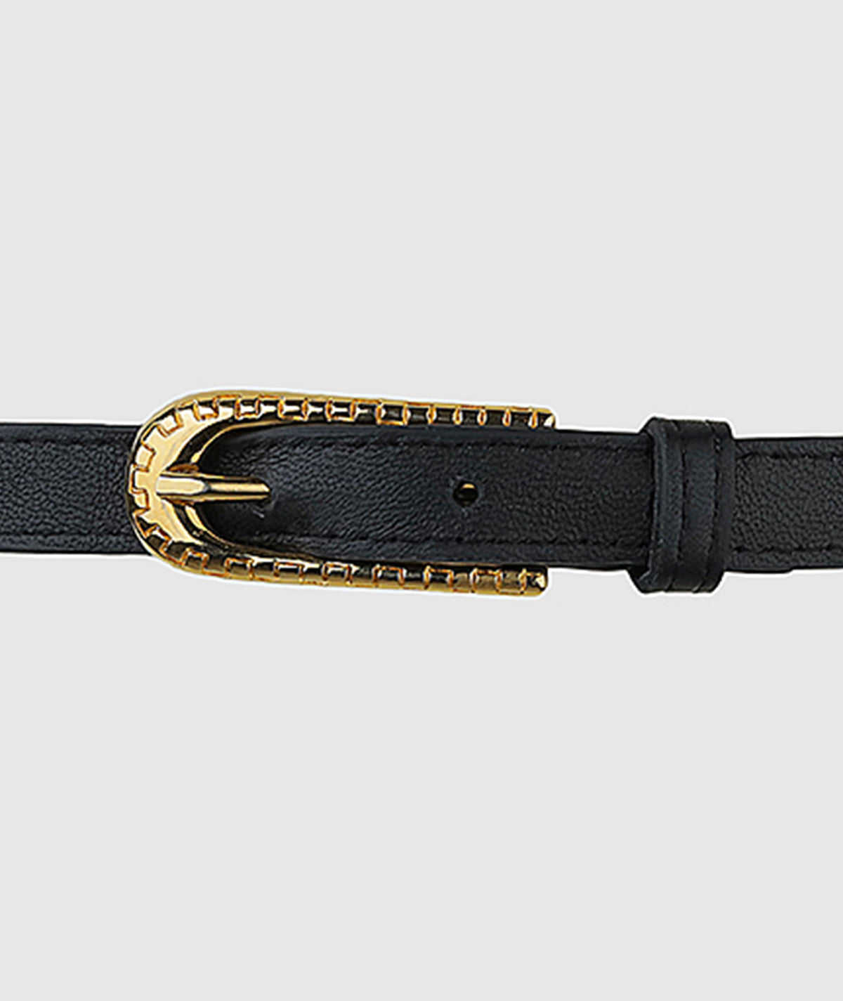 Pricilla Leather Belt Black