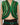 Kiara Leather Vest Green Ombre