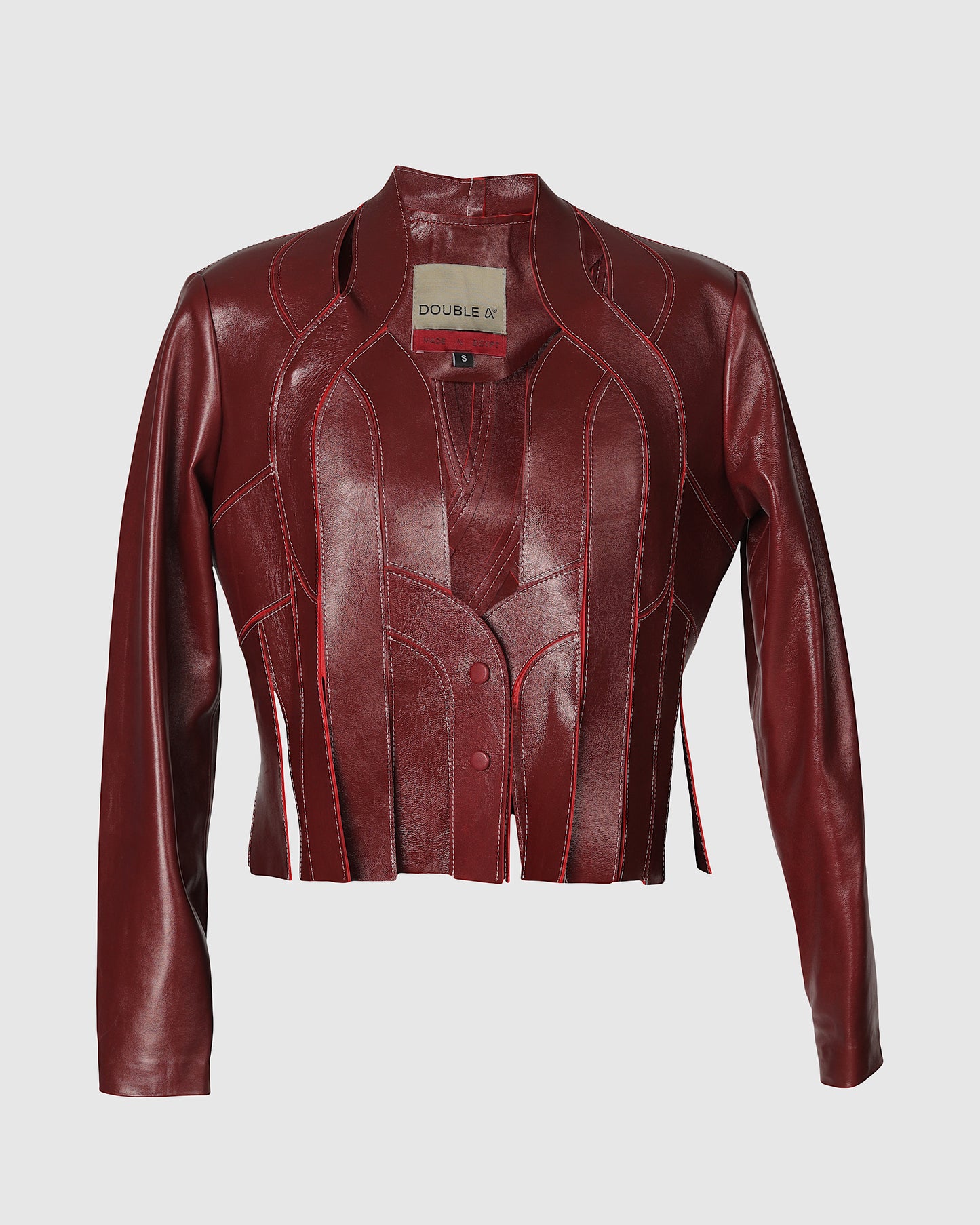 Brianna II Leather Jacket Burgundy