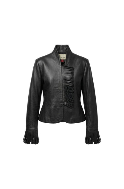 Ellie Leather Jacket Black