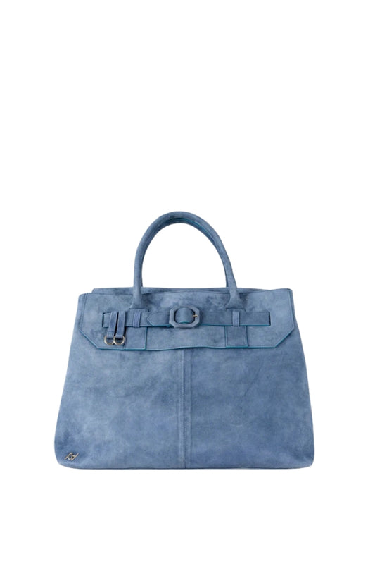 Eloura Oversized Suede Bag Blue