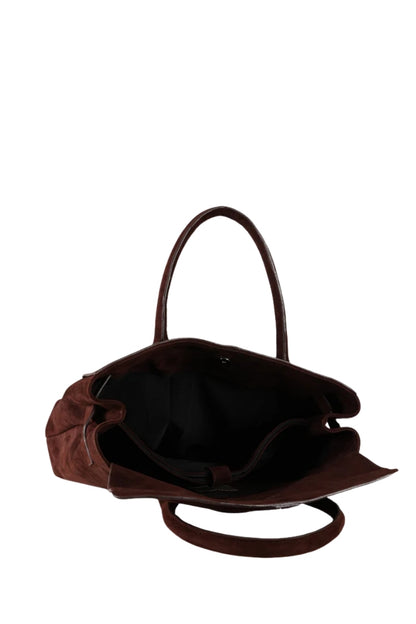 Eloura Oversized Suede Bag Brown