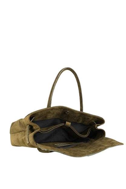 Eloura Oversized Suede Bag Olive